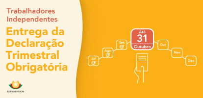 Trabalhadores Independentes – Entrega da Declaração Trimestral