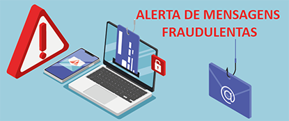 Alerta de mensagens fraudulentas