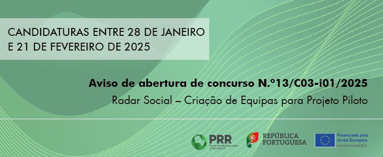 PRR – Radar Social – Criação de Equipas para Projeto Piloto